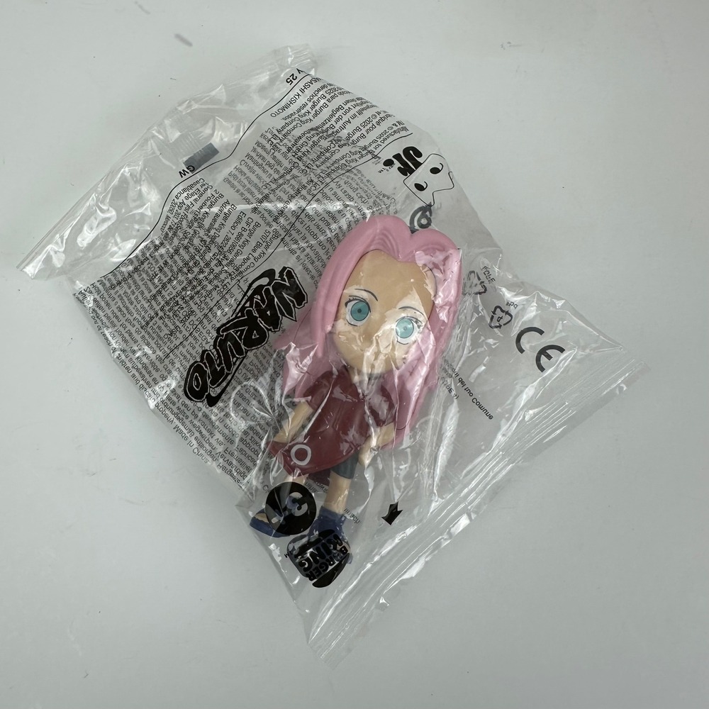 Burger King Naruto Sakura Haruno Figure Pink Hair Anime Toy Collectible New 2024